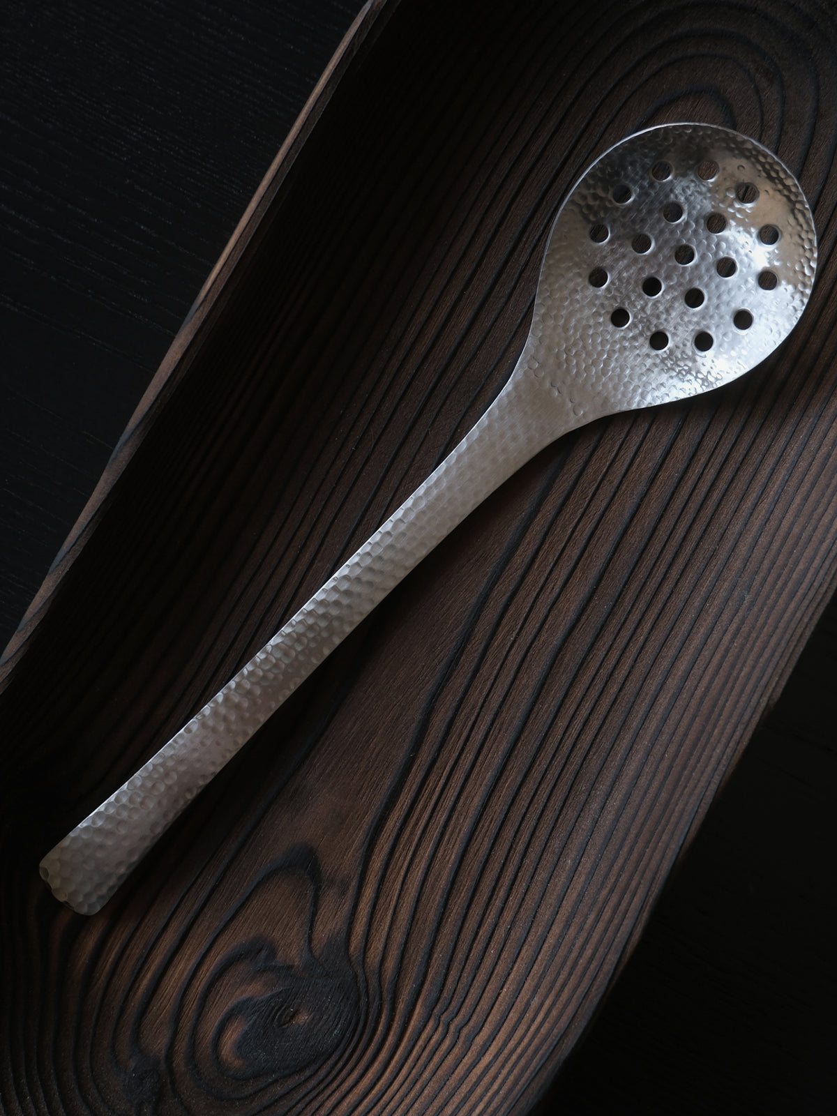 Nagomi hammered round slotted serving spoon II, view 3