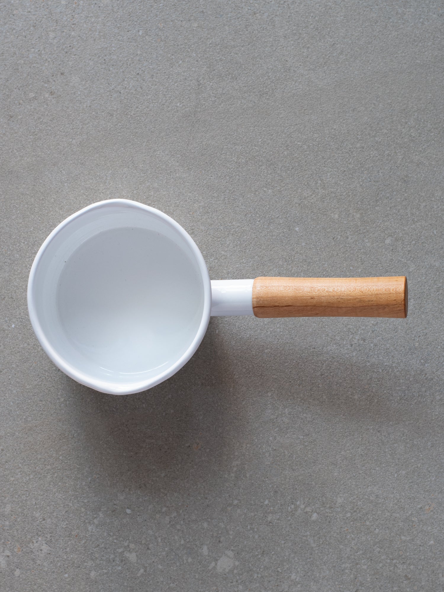 Couleur Enamel Milk Pan 12cm White