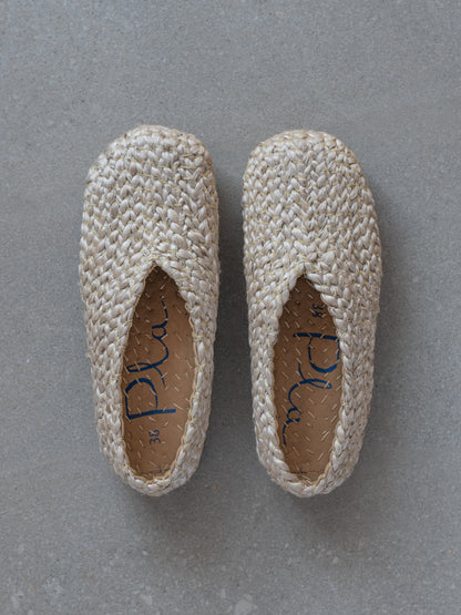 Bonanova Woven Jute Flats - Natural