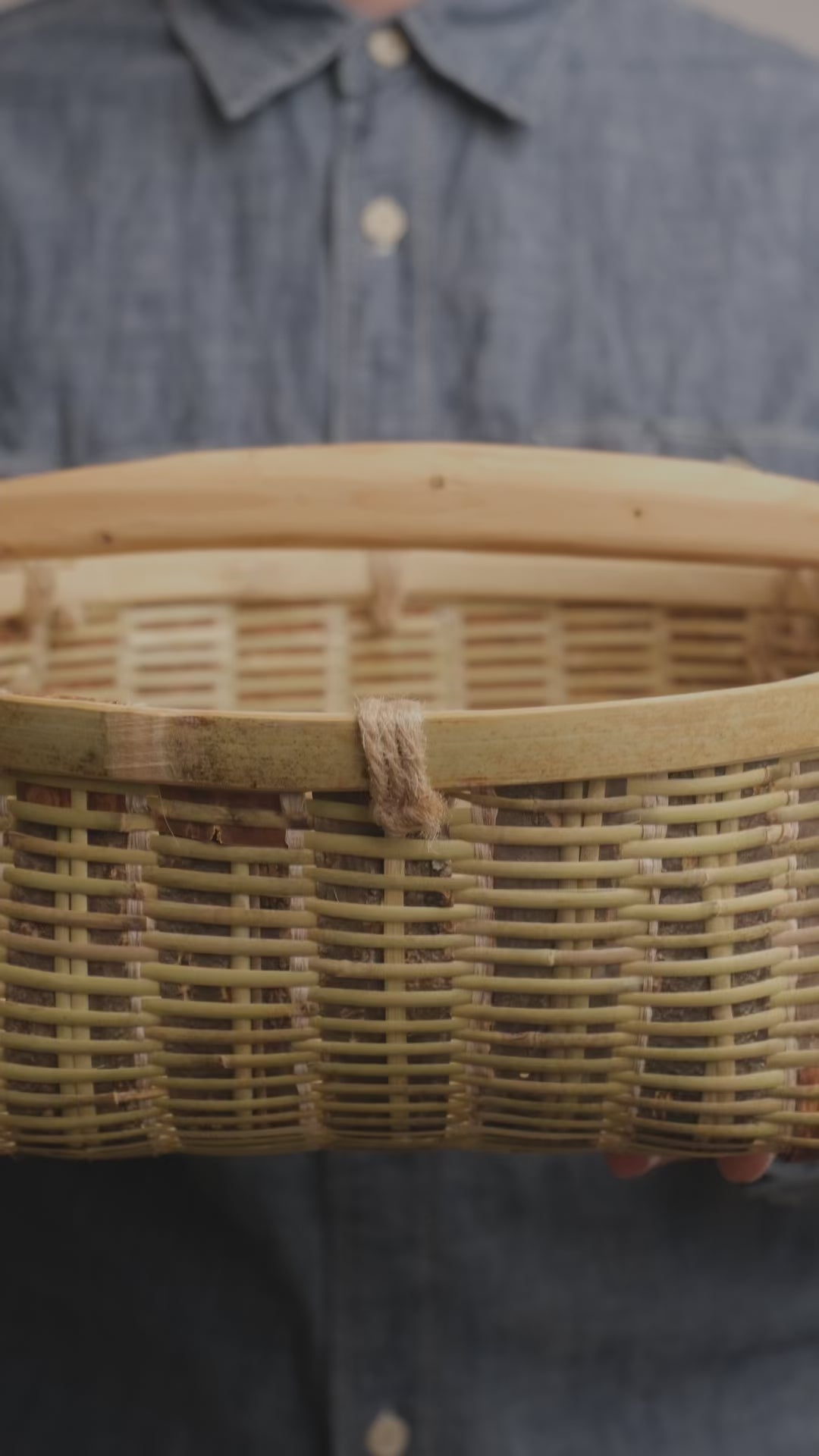 Sakura Bamboo Garden Basket