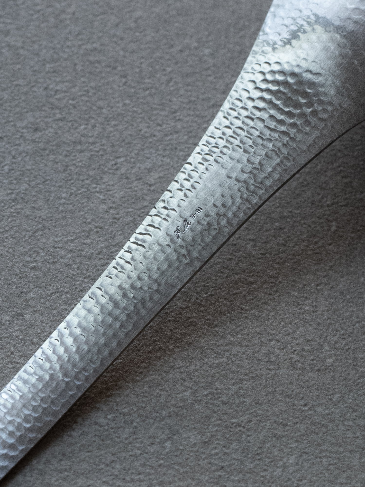 Nagomi Hammered Cutlery - Extra Large Chinese Soup Spoon