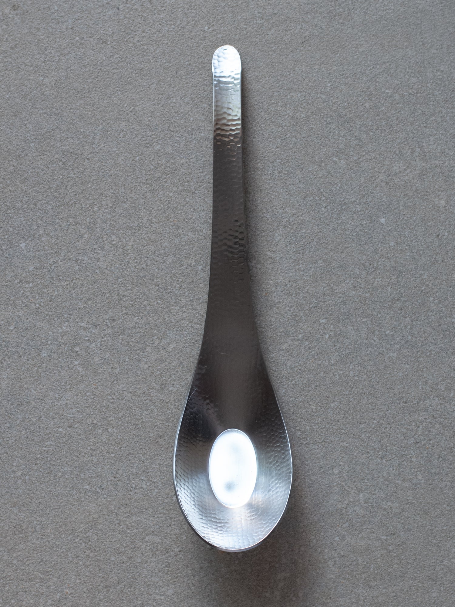 Nagomi Hammered Cutlery - Extra Large Chinese Soup Spoon