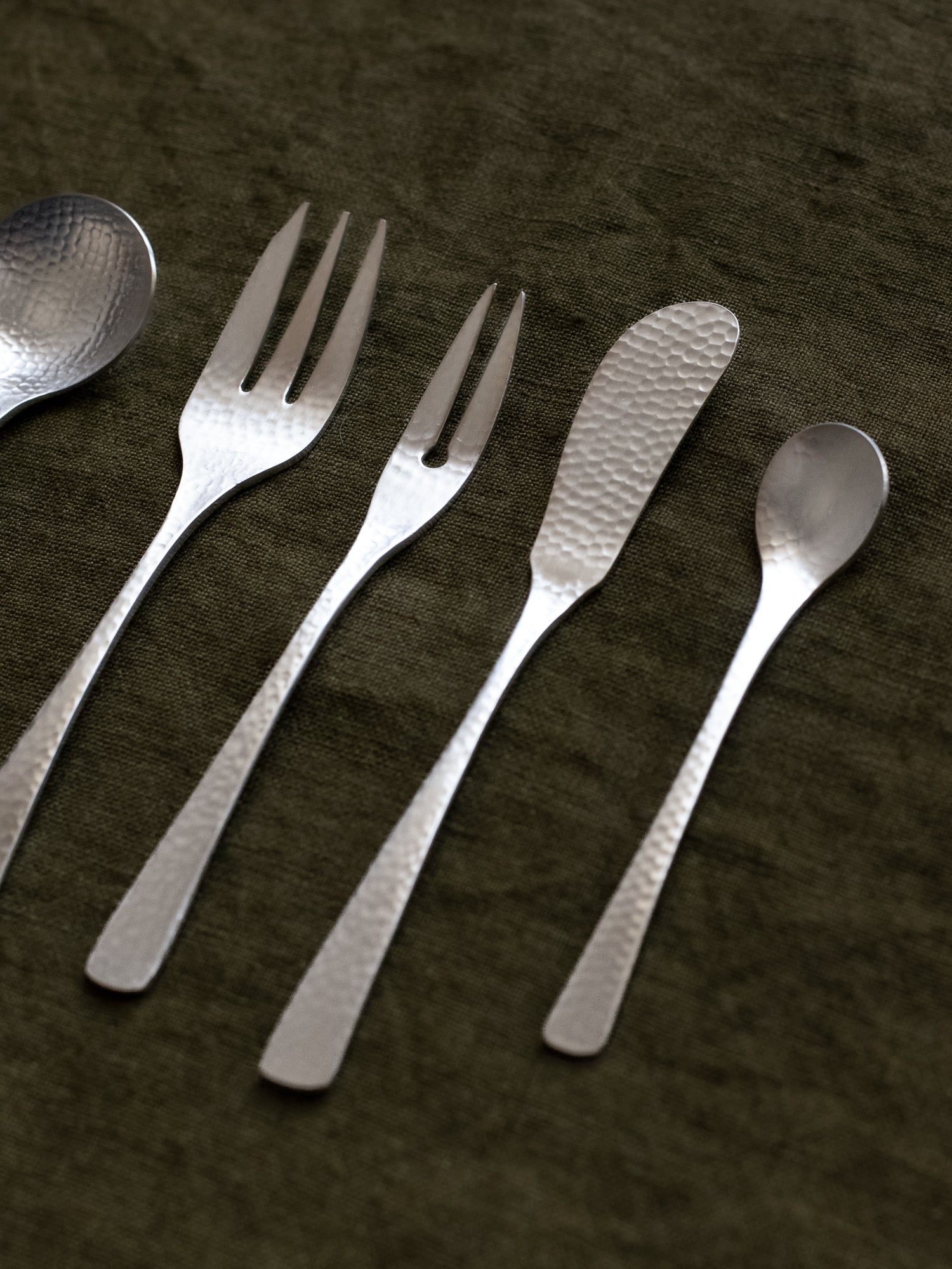 Nagomi Hammered Cutlery - Hime Fork