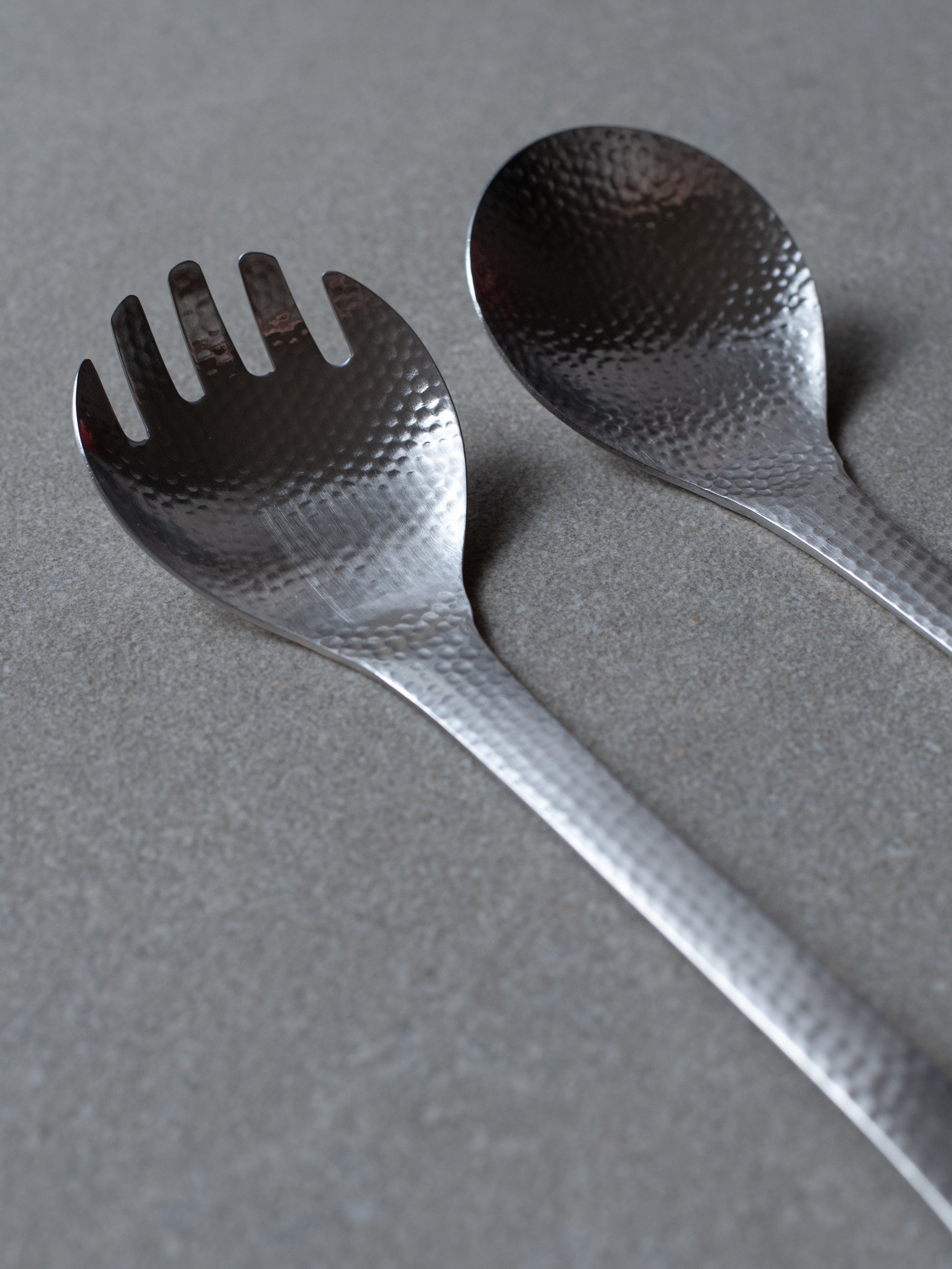 Nagomi Hammered Cutlery - Servers Set