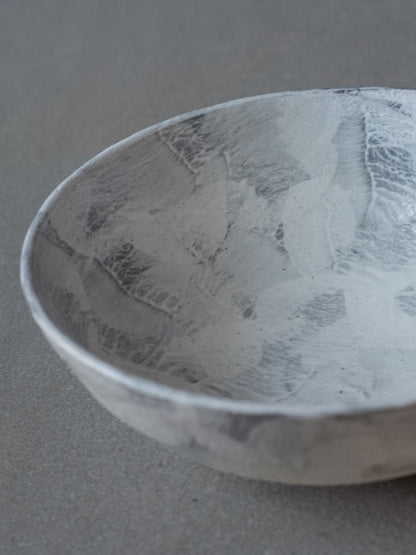 White Brushed Bowl