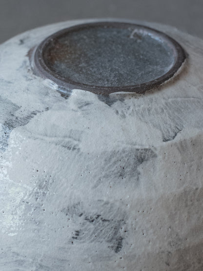 White Brushed Bowl