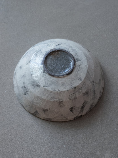 White Brushed Bowl