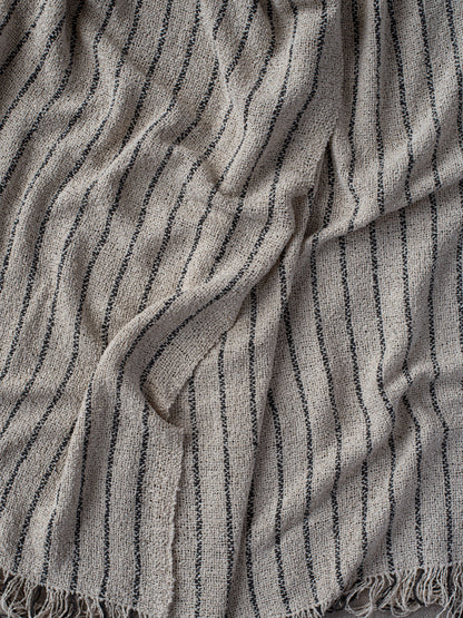 Silk Curl Stripe Shawl