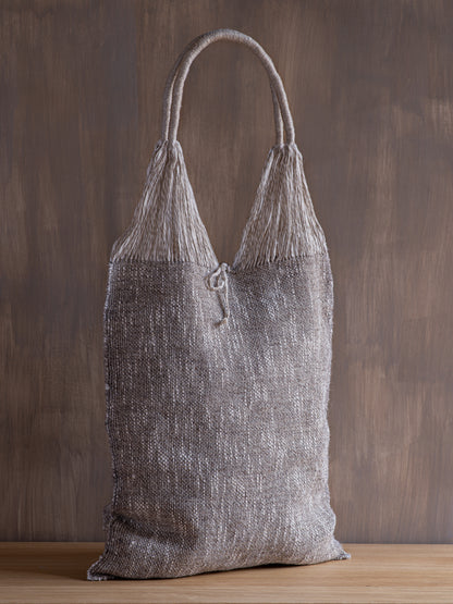 Handwoven Tote Bag - Linen/Wool