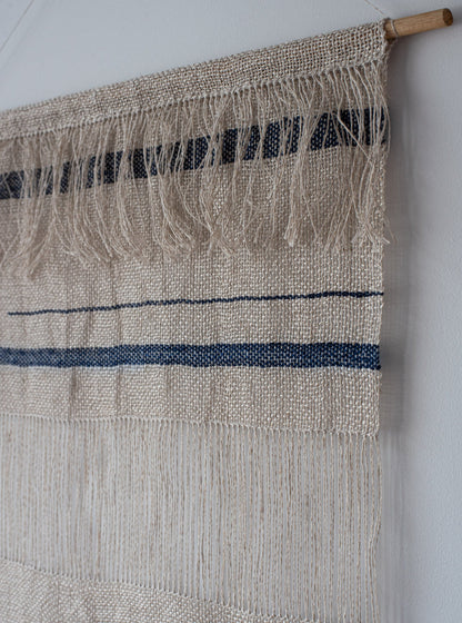 Wall Hanging - Indigo Stripe - Medium