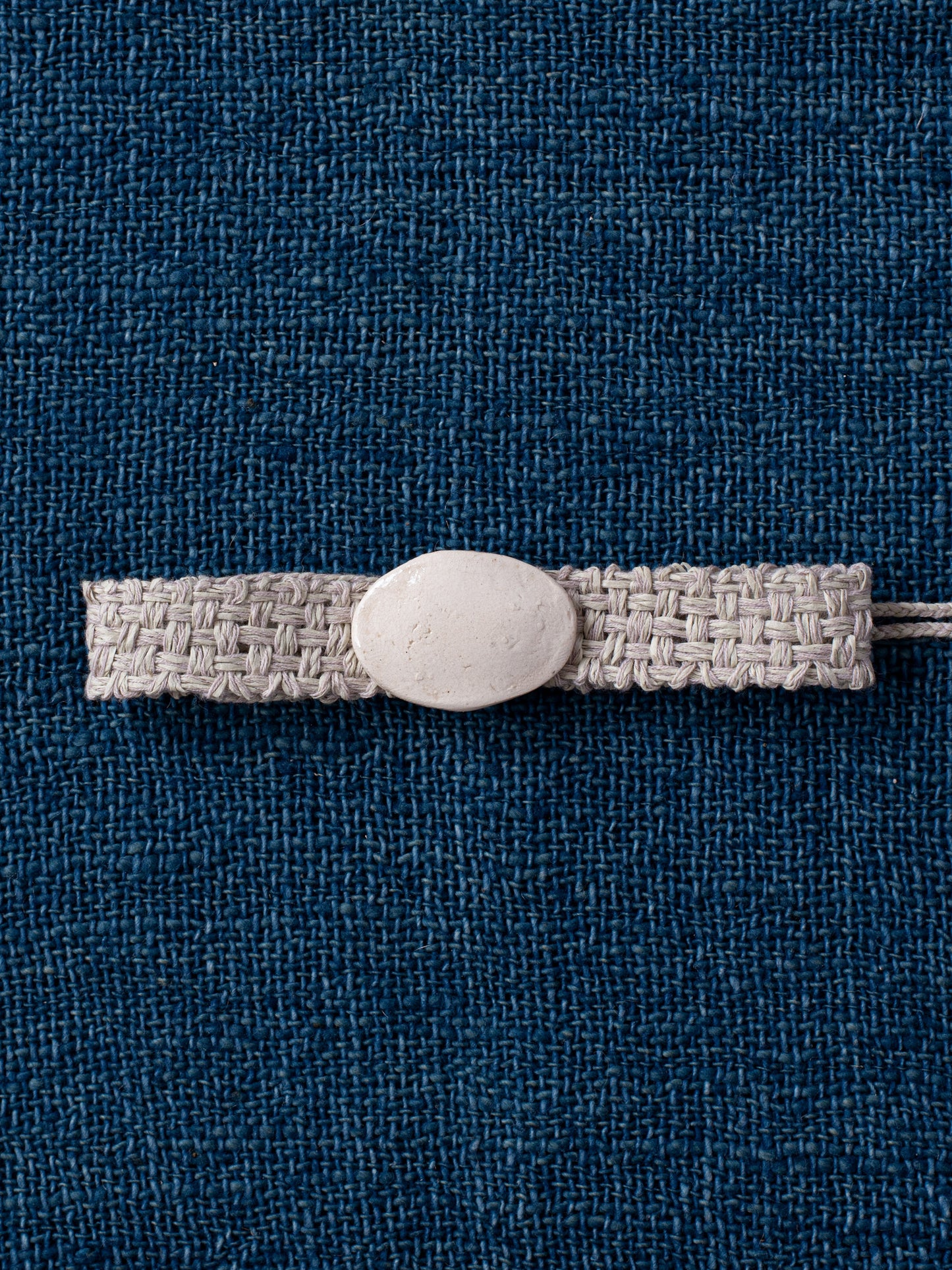 Oval Buckle Collar - Linen