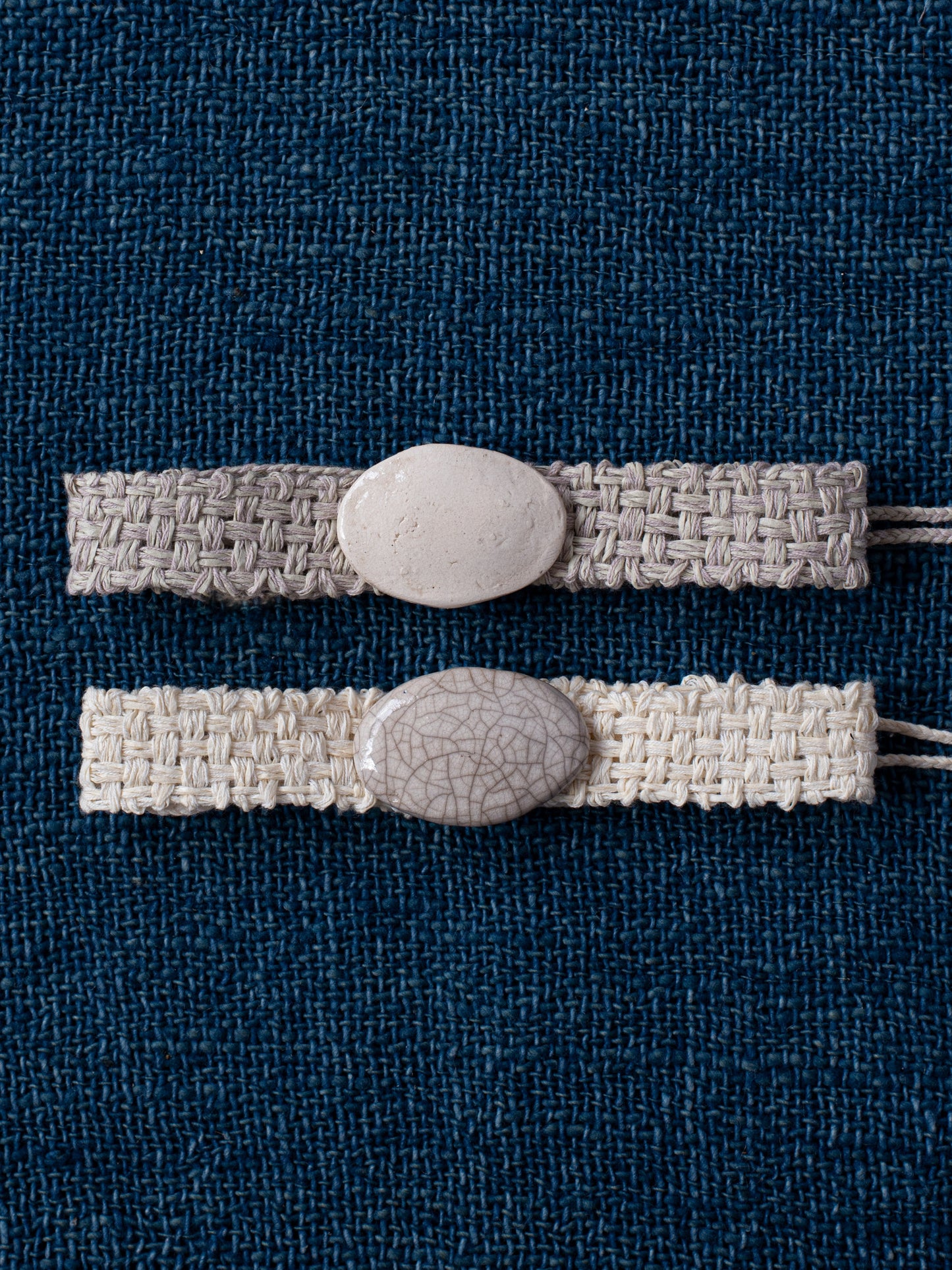 Oval Buckle Collar - Linen