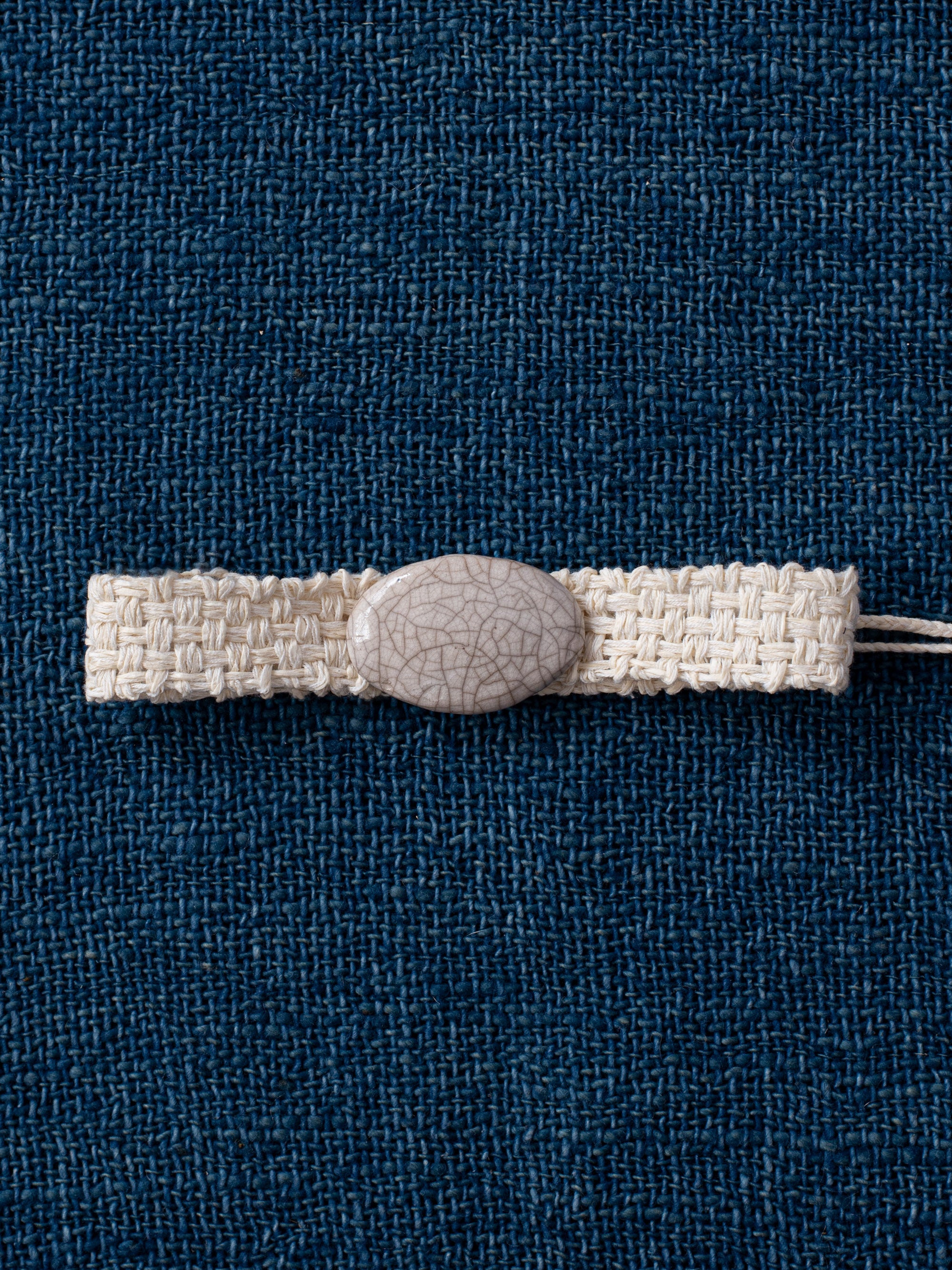 Oval Buckle Collar - Off White