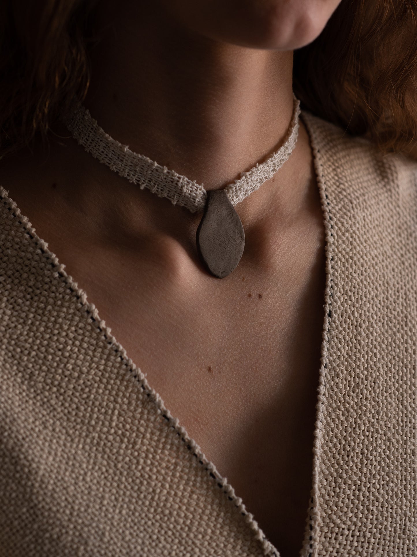 Pendant Collar - Ecru