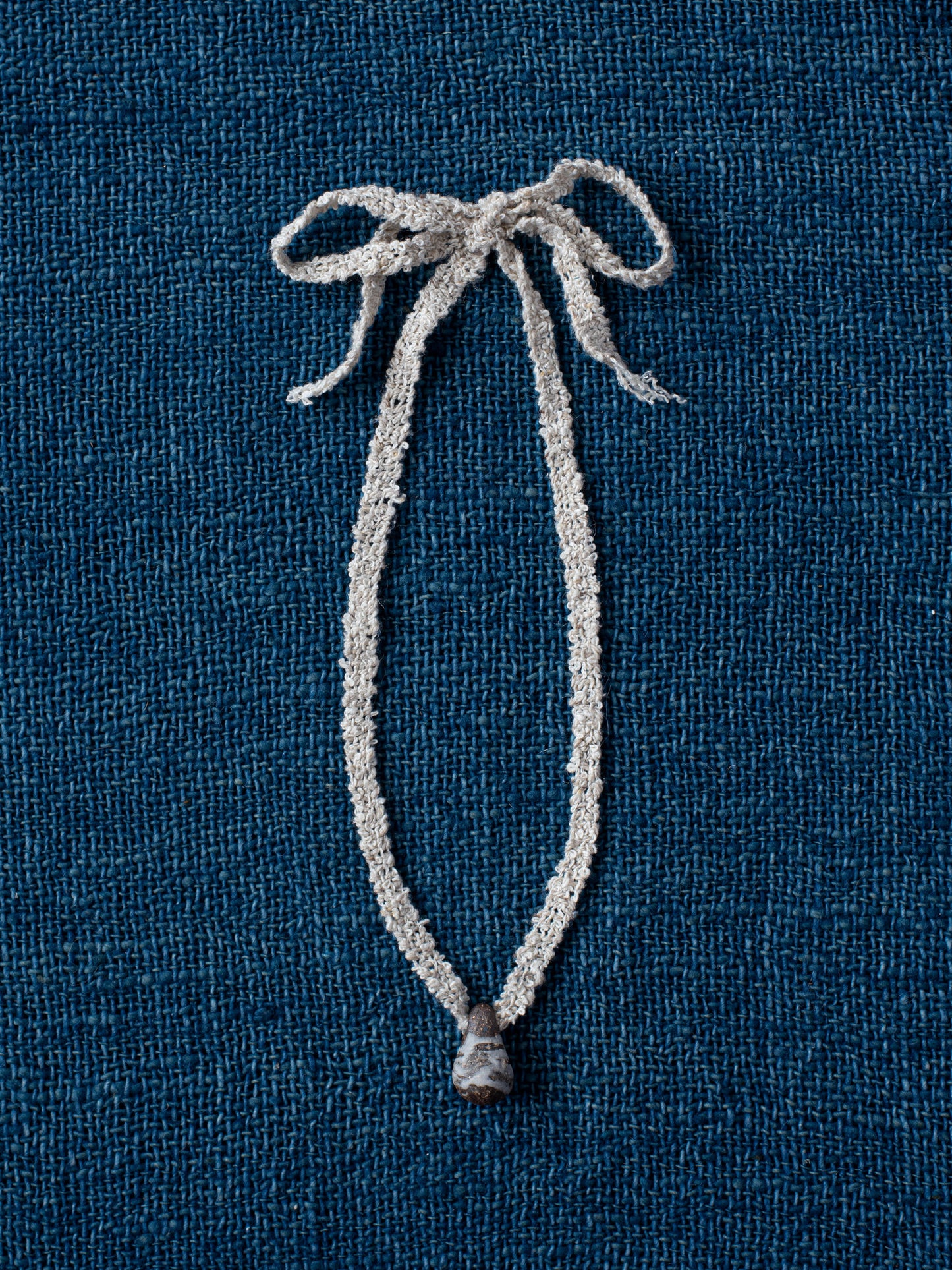 Single Drop Necklace - Linen Hakeme