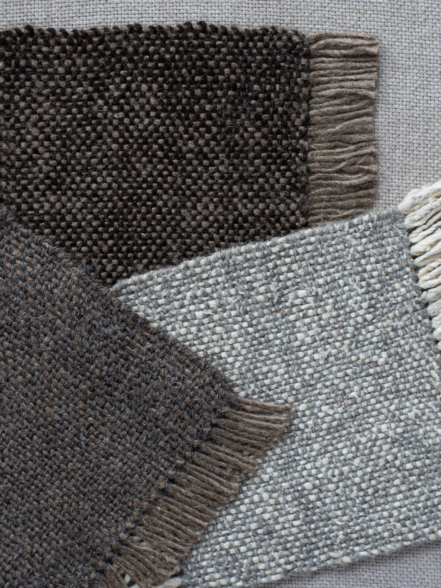 Handwoven Silk & Wool Teapot Mat - Umber