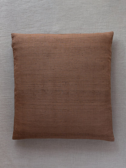 Ramie Japanese Floor Cushion - Persimmon