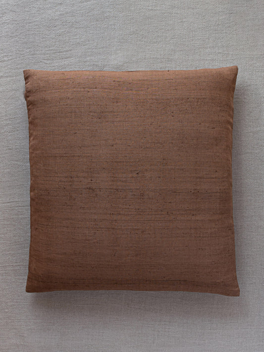 Ramie Japanese Floor Cushion - Persimmon