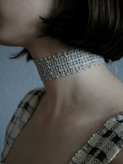 Split Paper Collar - Linen