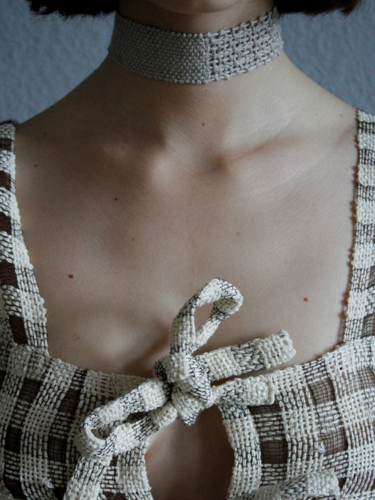 Split Paper Collar - Linen