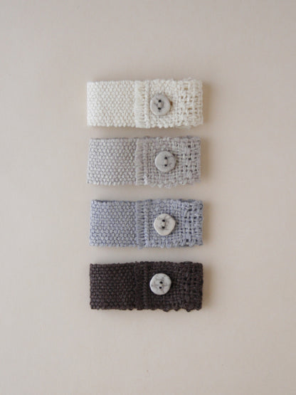 Split Paper Cuff Bracelet - Slate Grey