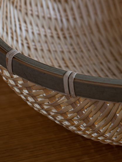 Deep Bamboo Colander Bowl