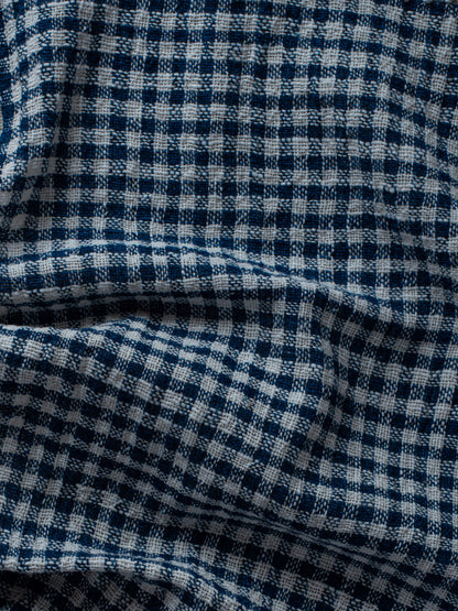 Handwoven Hand Towel - Indigo Check