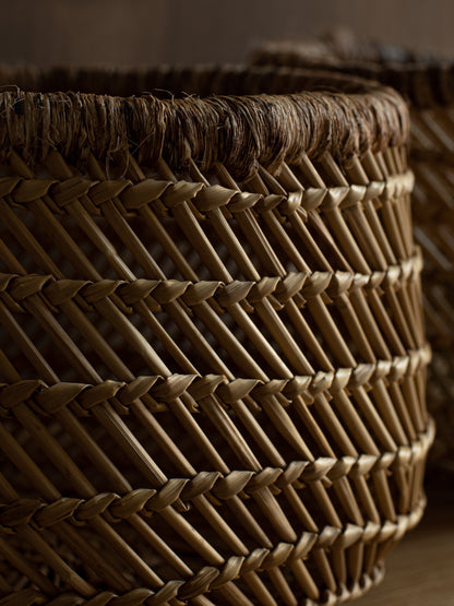 Handwoven Waterweed Basket