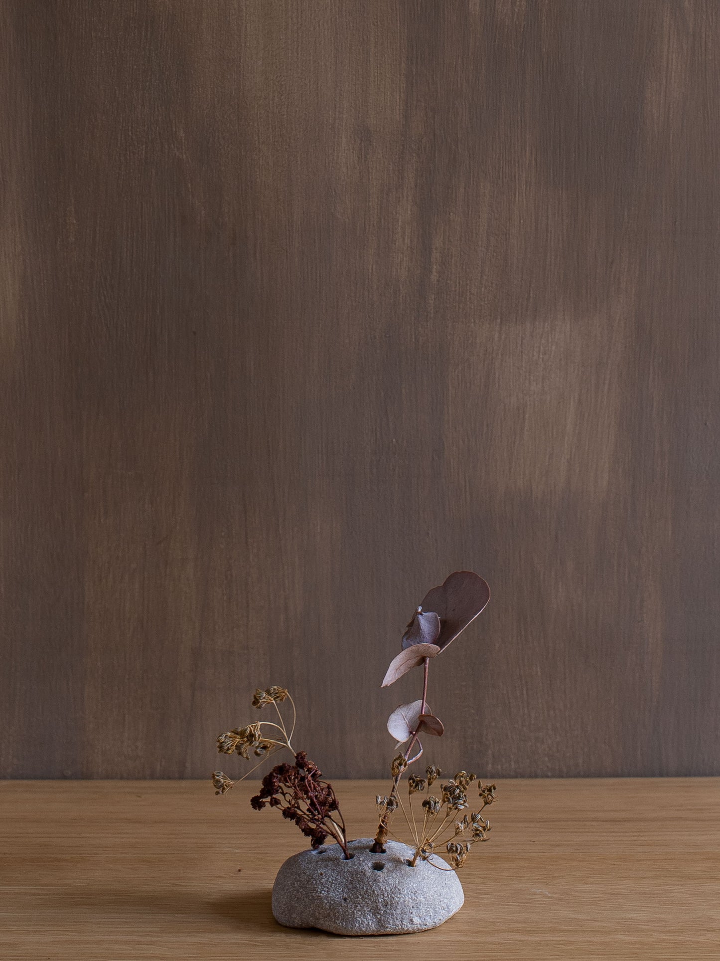 Ikebana Vase - Light Stoneware