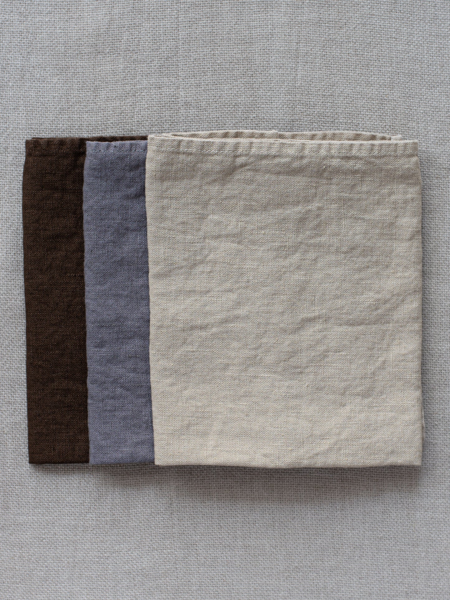 Linen Tea Towel - Brown