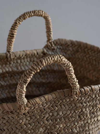 Handwoven Palm Leaves Basket