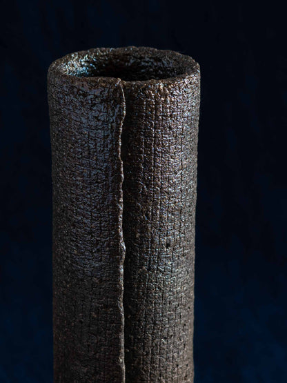 Japanese Ceramic Tube Wall Vase