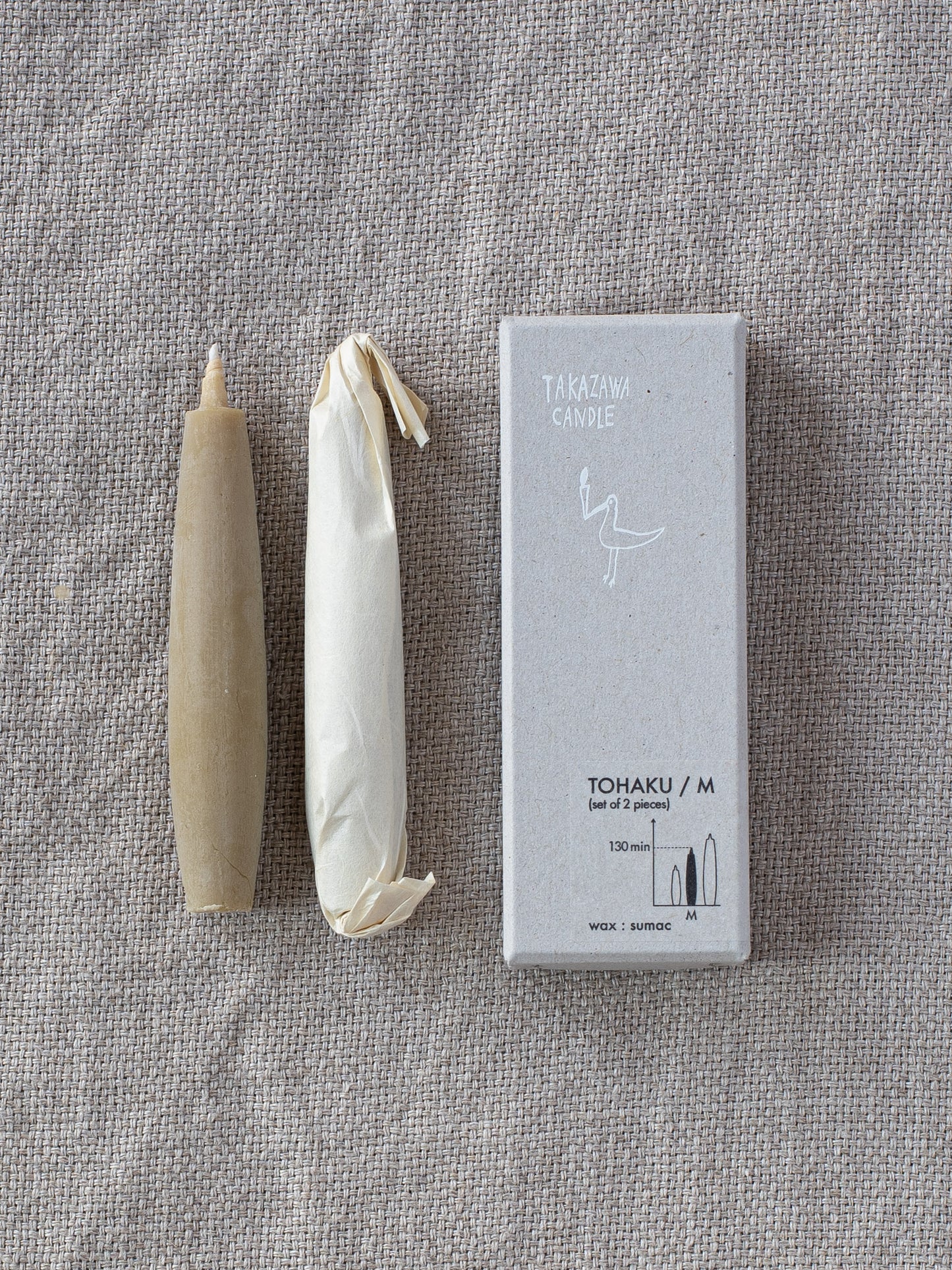 Tohaku Candles - Medium (Set of 2)